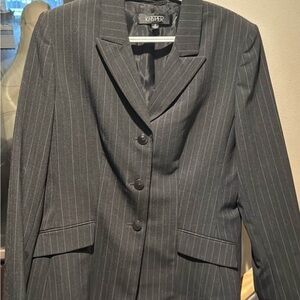 Kasper Black Pinstripe Blazer